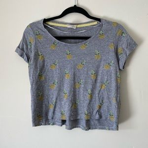 Cotton On Pineapple Semi Crop Tee